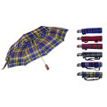 Check Fabric 3 Fold Automatic Umbrella (YS-3FA22083009R)